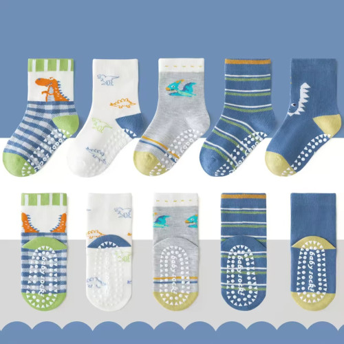 1-3 Year | 5 Pair Dinoser Prints Cozy Non-Slip Socks for Toddlers | Green Dino Grip Socks by Durian Minliu Sock | Imported China | 5 Pair Set 1-3 Year | 5 Pair Dinoser Prints Cozy Non-Slip Socks for Toddlers | Green Dino Grip Socks by Durian Minliu Sock | Imported China | 5 Pair Set