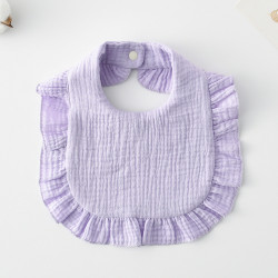 Korean Style Baby Feeding Bib | 0-1 Year | Solid purple Korean Style Baby Feeding Bib | 0-1 Year | Solid purple