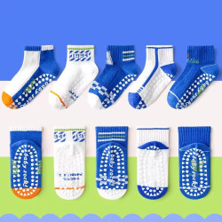 1ā3 Year | 5 Pair Blue Dot China Cozy Non-Slip Socks for Toddlers | Green Dino Grip Socks by Durian Minliu Sock | Imported China | 5 Pair Set 1ā3 Year | 5 Pair Blue Dot China Cozy Non-Slip Socks for Toddlers | Green Dino Grip Socks by Durian Minliu Sock | Imported China | 5 Pair Set