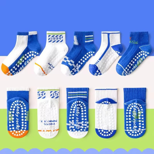 1–3 Year | 5 Pair Blue Dot China Cozy Non-Slip Socks for Toddlers | Green Dino Grip Socks by Durian Minliu Sock | Imported China | 5 Pair Set 1–3 Year | 5 Pair Blue Dot China Cozy Non-Slip Socks for Toddlers | Green Dino Grip Socks by Durian Minliu Sock | Imported China | 5 Pair Set