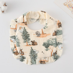 Korean Style Baby Feeding Bib | 0-1 Year | Nordic Forest.