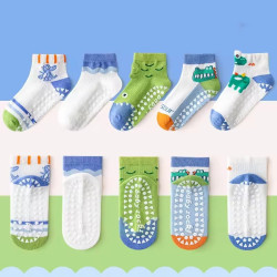 1ā3 Year | 5 Pair Blue Whale China Cozy Non-Slip Socks for Toddlers | Green Dino Grip Socks by Durian Minliu Sock | Imported China | 5 Pair Set 1ā3 Year | 5 Pair Blue Whale China Cozy Non-Slip Socks for Toddlers | Green Dino Grip Socks by Durian Minliu Sock | Imported China | 5 Pair Set