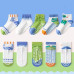 5 Pair Cozy Non-Slip Socks for Toddlers (Ages 1–3) | Imported China | 5 Pair Set | All Prints