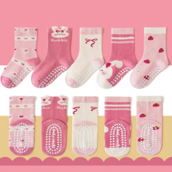 1ā3 Year | 5 Pair Pink Love China Cozy Non-Slip Socks for Toddlers | Green Dino Grip Socks by Durian Minliu Sock | Imported China | 5 Pair Set 1ā3 Year | 5 Pair Pink Love China Cozy Non-Slip Socks for Toddlers | Green Dino Grip Socks by Durian Minliu Sock | Imported China | 5 Pair Set