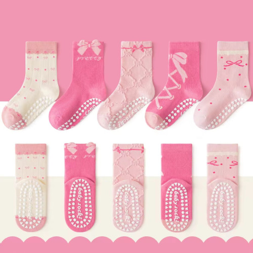1–3 Year | 5 Pair Pink Sweing China Cozy Non-Slip Socks for Toddlers | Green Dino Grip Socks by Durian Minliu Sock | Imported China | 5 Pair Set 1–3 Year | 5 Pair Pink Sweing China Cozy Non-Slip Socks for Toddlers | Green Dino Grip Socks by Durian Minliu Sock | Imported China | 5 Pair Set