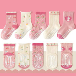1ā3 Year | 5 Pair Pink Bear China Cozy Non-Slip Socks for Toddlers | Green Dino Grip Socks by Durian Minliu Sock | Imported China | 5 Pair Set 1ā3 Year | 5 Pair Pink Bear China Cozy Non-Slip Socks for Toddlers | Green Dino Grip Socks by Durian Minliu Sock | Imported China | 5 Pair Set