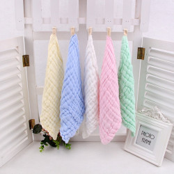5 Pcs - Baby Cotton 6-Layer Gauze Saliva Towels, Bubble Cotton Small Towels, Soft Pure Cotton | 5 pieces | 12x12 Inch 5 Pcs - Baby Cotton 6-Layer Gauze Saliva Towels, Bubble Cotton Small Towels, Soft Pure Cotton | 5 pieces | 12x12 Inch