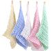 5 Pcs - Baby Cotton 6-Layer Gauze Saliva Towels, Bubble Cotton Small Towels, Soft Pure Cotton | 5 pieces | 12x12 Inch 5 Pcs - Baby Cotton 6-Layer Gauze Saliva Towels, Bubble Cotton Small Towels, Soft Pure Cotton | 5 pieces | 12x12 Inch