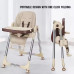 MODEL A-330- Reclining Height Adjustable Feeding High Chair- Cream Color