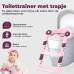 Children's Toilet Seat with Step Stool | Foldable Safe Potty Training