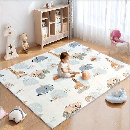 Foldable Puzzle Playmat Game Padded XPE Foam Crawling Baby Play Mat | 5x6 Feet