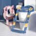 Children's Toilet Seat with Step Stool | Foldable Safe Potty Training