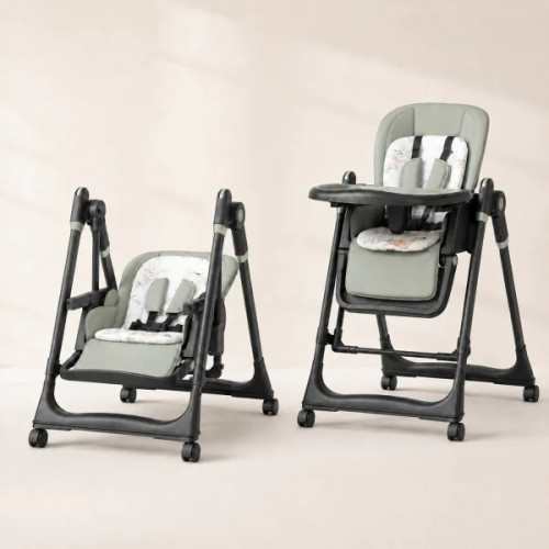 Adjustable Rocking Stainless Steel High Chair with Tray Dining Chair Solution for Babies and Toddlers for Feeding colour-pink Adjustable Rocking Stainless Steel High Chair with Tray Dining Chair Solution for Babies and Toddlers for Feeding colour-pink