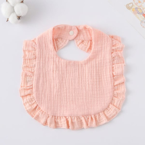 Korean Style Baby Feeding Bib | 0-1 Year | Solid Korean pink Korean Style Baby Feeding Bib | 0-1 Year | Solid Korean pink