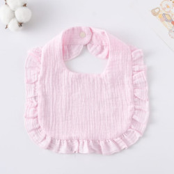 Korean Style Baby Feeding Bib | 0-1 Year | Solid light pink Korean Style Baby Feeding Bib | 0-1 Year | Solid light pink