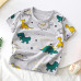 Korean Style Children's Short-Sleeved Cotton Cartoon T-Shirt – 6M–3Year