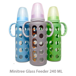 Baby Milk Feeder – Minitree Glass Feeding Bottle (60ml / 120ml / 240ml) Baby Milk Feeder – Minitree Glass Feeding Bottle (60ml / 120ml / 240ml)