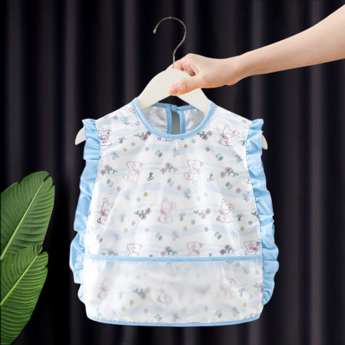 Waterproof Baby Feeding Bib Apron – Sleeveless Wash-Free Toddler Eating Gown (lace rabbit-blue) | Lightweight Summer Bib (1–3 Years) | lace rabbit-blue Waterproof Baby Feeding Bib Apron – Sleeveless Wash-Free Toddler Eating Gown (lace rabbit-blue) | Lightweight Summer Bib (1–3 Years) | lace rabbit-blue