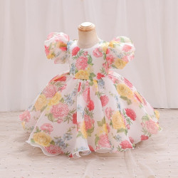 6m to 3 Year | High-End Baby Girl Princess Flower Cotton Blended Dress – 6m –3 Years | Light Flower 6m to 3 Year | High-End Baby Girl Princess Flower Cotton Blended Dress – 6m –3 Years | Light Flower