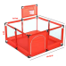 4x4 Feet | Playpen for twin, with Basketball Hoop, Comes with Bracket, Stainless Steel Framming with 30 Pcs Ball