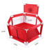 Round Playpen for twin, with Basketball Hoop, Comes with Bracket, Stainless Steel Framing with 30 Pcs Ball