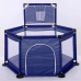 Round Playpen for twin, with Basketball Hoop, Comes with Bracket, Stainless Steel Framing with 30 Pcs Ball