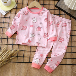 Children's Pure Cotton Underwear & Pajamas Set — Printed Cats