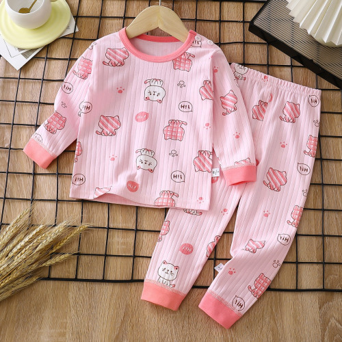 Children's Pure Cotton Underwear & Pajamas Set — Printed Cats