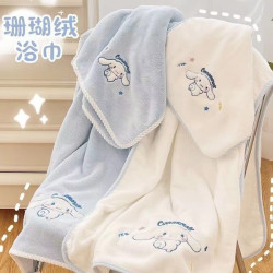 Style Cartoon Bath Towel Soft Absorbent Yugui Dog
