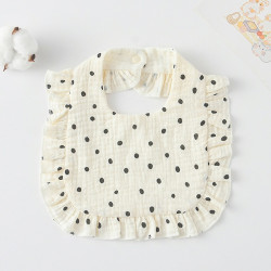 Korean Style Baby Feeding Bib | 0-1 Year | Polka Dot