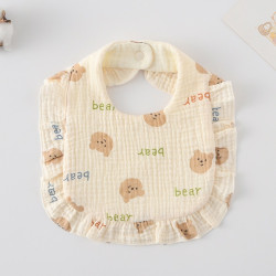 Korean Style Baby Feeding Bib | 0-1 Year | English Bear